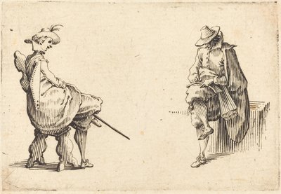 2 つの着席図 作： Jacques Callot