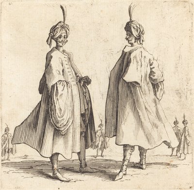 二人のトルコ人 作： Jacques Callot