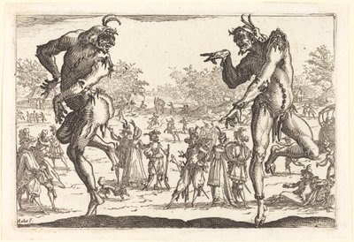 2 つのザンニ 作： Jacques Callot