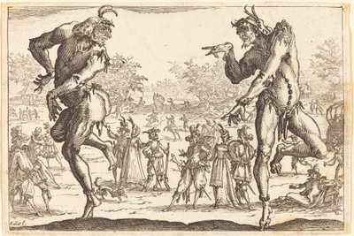 2 つのザンニ 作： Jacques Callot