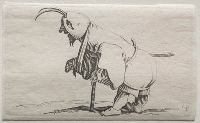 Iacopo Callot (Cripple with a hood) によるさまざまなせむしフィギュア 作： Jacques Callot