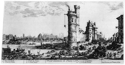 パリの古代の眺め、c1615-1635 1924 作： Jacques Callot