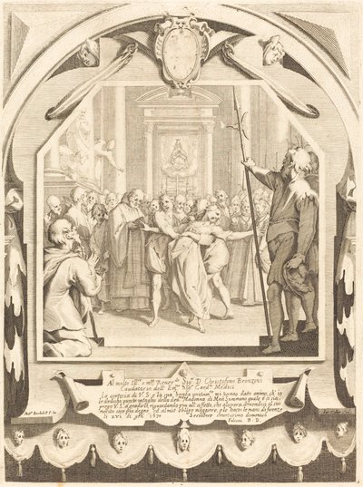 取り憑かれた者 作： Jacques Callot after Andrea Boscoli