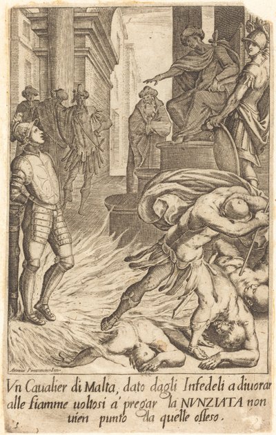 マルタの騎士 作： Jacques Callot after Antonio Circignani