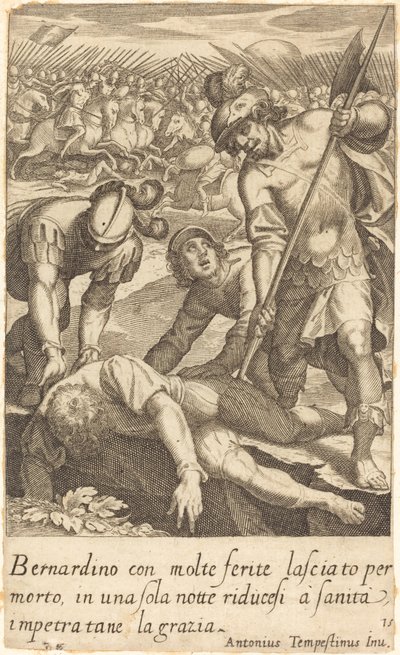 ベルナルディーノ 作： Jacques Callot after Antonio Tempesta