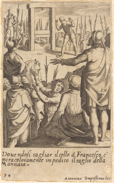 フランチェスコ 作： Jacques Callot after Antonio Tempesta