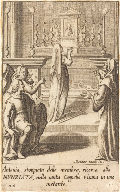 アントニア 作： Jacques Callot after Matteo Rosselli