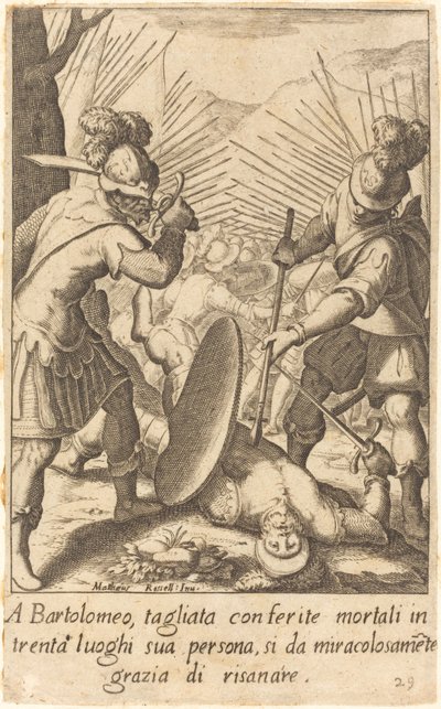 バルトロメオ 作： Jacques Callot after Matteo Rosselli