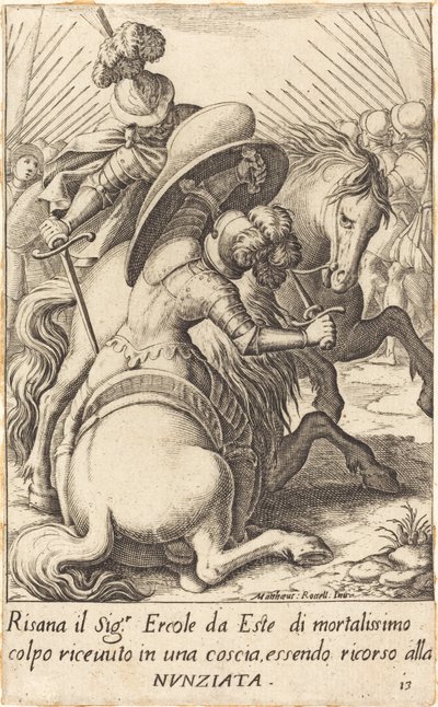 ヘラクレス デステ 作： Jacques Callot after Matteo Rosselli