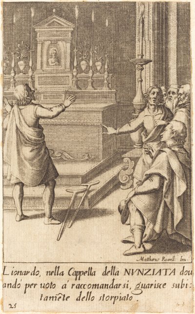 レオナルド 作： Jacques Callot after Matteo Rosselli