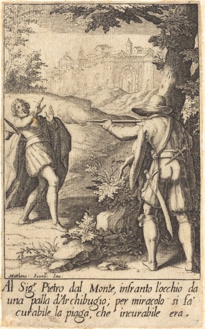 山のピーター 作： Jacques Callot after Matteo Rosselli