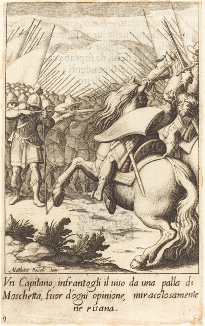 キャプテン 作： Jacques Callot after Matteo Rosselli