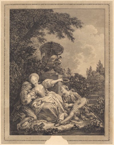 コケットが完成しました 作： Jacques Couché and Jean Dambrun after Jean Honoré Fragonard