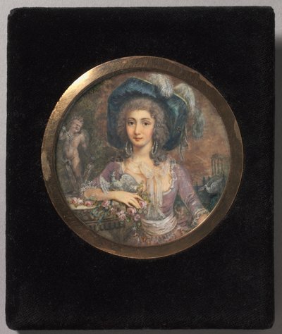 マドモアゼル コロンビの肖像、1788 年。 作： Jacques Delusee