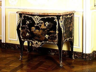 ルイ15世スタイルの大便器、1723-74（漆木材） 作： Jacques Dubois