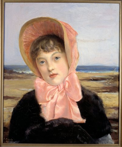 ジャック・エミール（ジャック・エミール）ブランシュ（1861-1942）によるピンクのケープライン 作： Jacques Emile Blanche