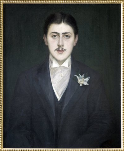 マルセル・プルーストの肖像（キャンバスに油彩） 作： Jacques Emile Blanche