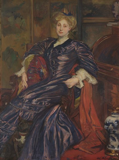 エミリーモンゴメリーラン夫人の肖像、1911年 作： Jacques Emile Blanche