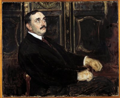 ポール・クローデル（フランスの作家）の肖像 作： Jacques Emile Blanche