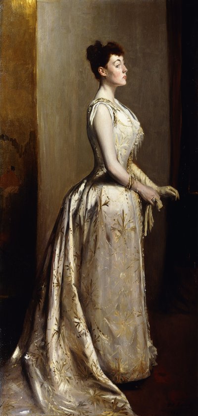 女性の肖像、1889 作： Jacques Emile Blanche