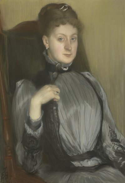 女性の肖像、1890 作： Jacques Emile Blanche