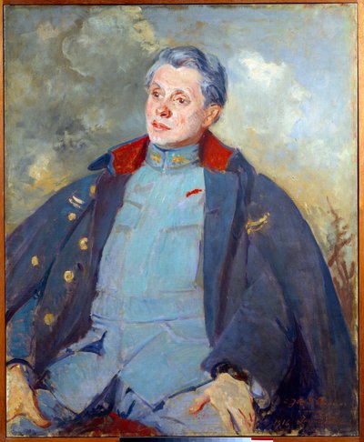 フランスの政治家ジョセフ・ポール・ボンクール（Paul-Boncour）（1873-1972）の将校としての肖像 画：ジャック・エミール（Jacques-Emile）・ブランシュ（1861-1942） 1916年 日。0,81x1 m ルーアン、ミュゼ・デ・ボザール 作： Jacques Emile Blanche