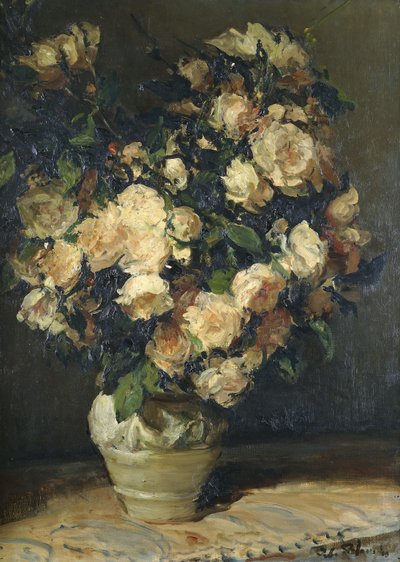 花瓶のバラ、 作： Jacques Emile Blanche