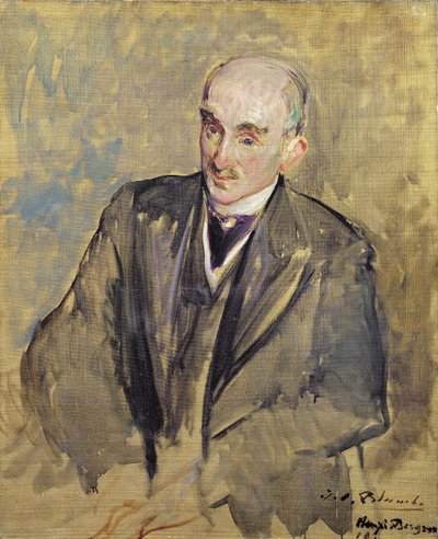 アンリバーグソン（1859〜1941年）の肖像画の研究1911 作： Jacques Emile Blanche