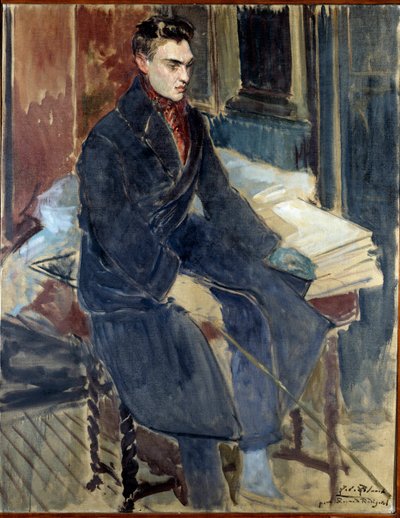 Raymond Radiguet（フランスの作家）の肖像画のための習作 作： Jacques Emile Blanche