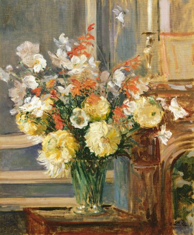 夏の花（油彩・キャンバス 作： Jacques Emile Blanche