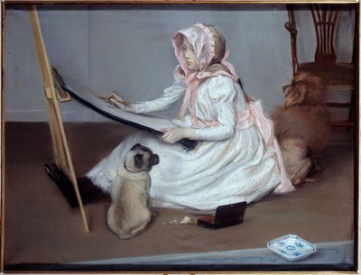 若い娘の絵 ジャック・エミール（Jacques-Emile）・ブランシュ（1861-1942）の絵画、20世紀。ルーアン、Musee des Beaux Arts。 作： Jacques Emile Blanche