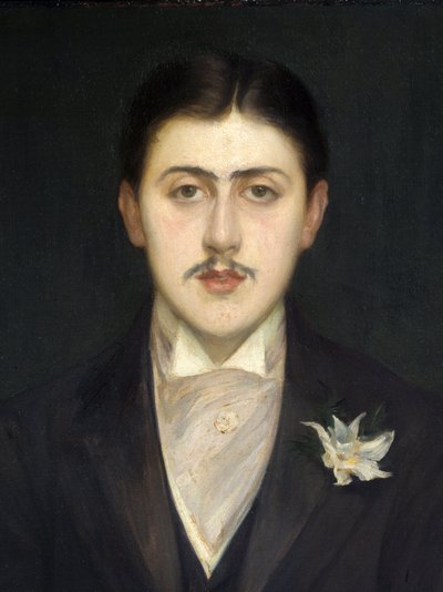 フランスの作家、マルセル・プルースト（1871-1922）の肖像」の詳細。ジャック・エミール（Jacques-Emile）・ブランシュ（1861-1942）の絵画、油彩・キャンバス 作： Jacques Emile Blanche