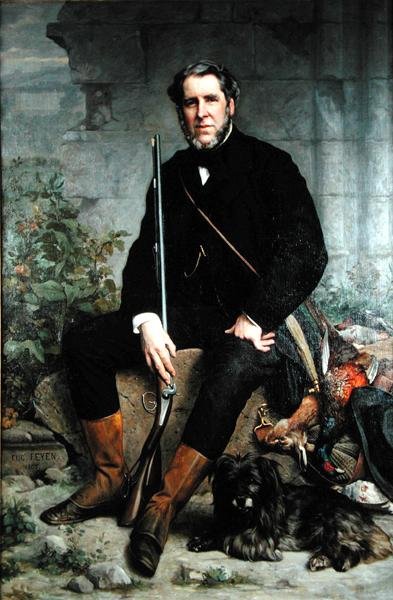 ジョン・ボウズ（1811-85）の肖像、1860年頃（油彩・キャンバス 作： Jacques Eugene Feyen
