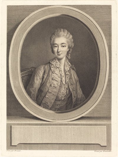 デュ・バリー夫人 作： Jacques Firmin Beauvarlet after François Hubert Drouais
