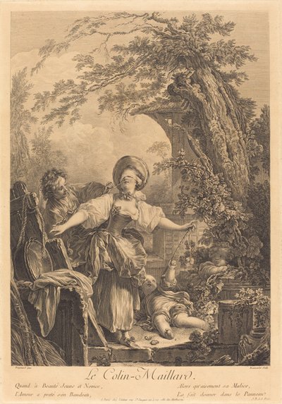 コリン・メイラード 作： Jacques Firmin Beauvarlet after Jean Honoré Fragonard