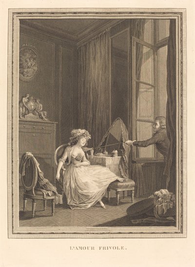 軽薄な愛 作： Jacques Firmin Beauvarlet after Pierre Antoine Baudouin