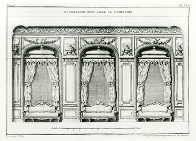 1770年初頭、パリのクールアーキテクチャーから1770年初頭の洗練されたパリの応接室は、ピエールパットの死後に完成したブロンデルジャックフランソワ（1705-74）シリーズによって1771年から77年にかけて6巻で出版されました。 作： Jacques François Blondel
