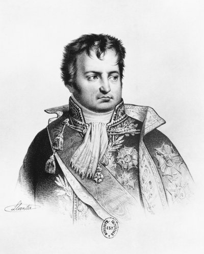 デニス・デクレス、海洋および植民地大臣（bw litho） 作： Jacques Francois Gauderique Llanta