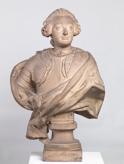 フレデリック5世、1754年（粘土） 作： Jacques Francois Joseph Saly