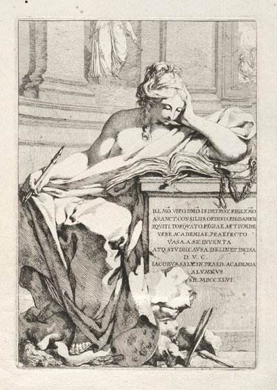 花瓶のスイート：タイトルページ、1746。 作： Jacques Francois Joseph Saly