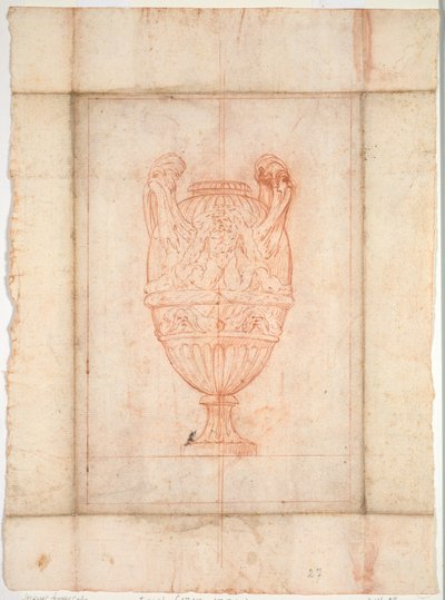 花瓶のスイートのための花瓶デザイン：プレート27、1746。 作： Jacques Francois Joseph Saly
