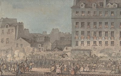 ルイ16世のパリ入城、1789年10月6日、1789年 作： Jacques Francois Joseph Swebach