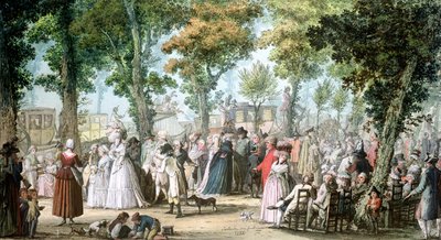 ブールバールデュテンプル、1788年に歩く 作： Jacques Francois Joseph Swebach