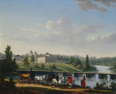 散歩。 Golitsyns Estate Pekhra-Yakovlevskoye、1820 作： Jacques Francois Joseph Swebach