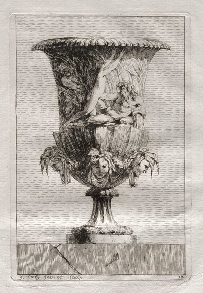 壺の組合せ  プレート17 作： Jacques François Saly