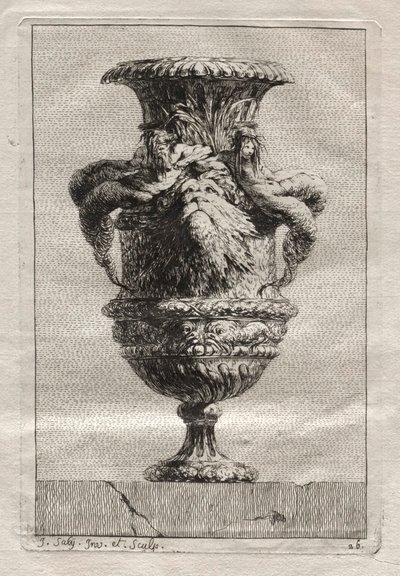 壺の組合せ  プレート26 作： Jacques François Saly
