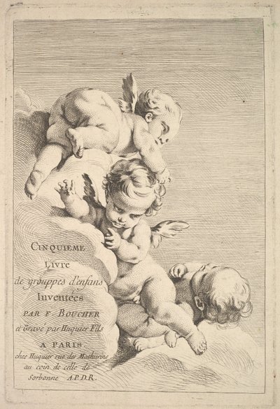 口絵、18世紀半ばから後半。 作： Jacques Gabriel Huquier