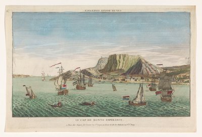 南アフリカの喜望峰の眺め Cap de Bonne Esperance (オブジェクトのタイトル) 作： Jacques Gabriel Huquier