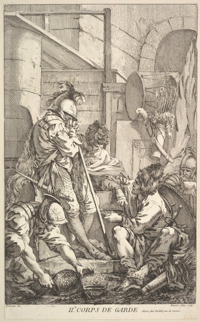 18 世紀半ばから後半の第 2 監視室。 作： Jacques Gabriel Huquier