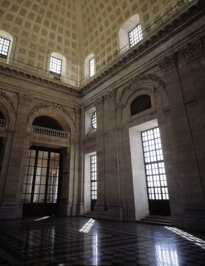 バロック建築。建築家ジャック・ジェルマン（Jacques-Germain）スフロ（1713-1780）によるホテル・デュー（1741-1748）。内観。リヨン、ローヌ（69）。 作： Jacques Germain Soufflot